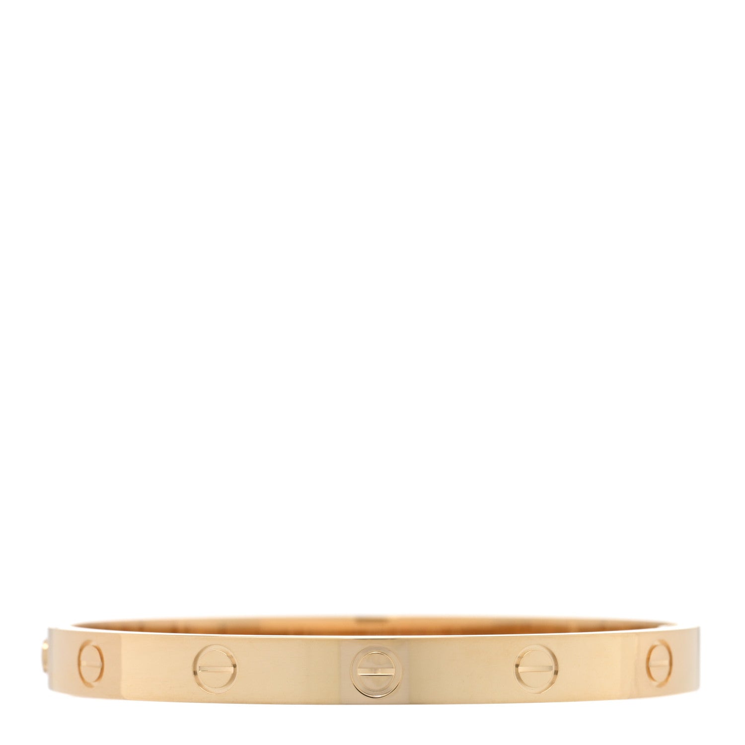 Cartier 18K Yellow Gold LOVE Single Screw Bracelet 17 2 of 7