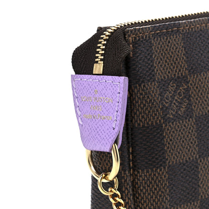 Louis Vuitton Damier Ebene Illustre Mini Pochette Accessories Violet 7 of 11