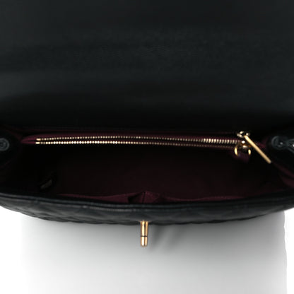 Chanel Caviar Quilted Small Coco Handle Flap Black 5 of 10