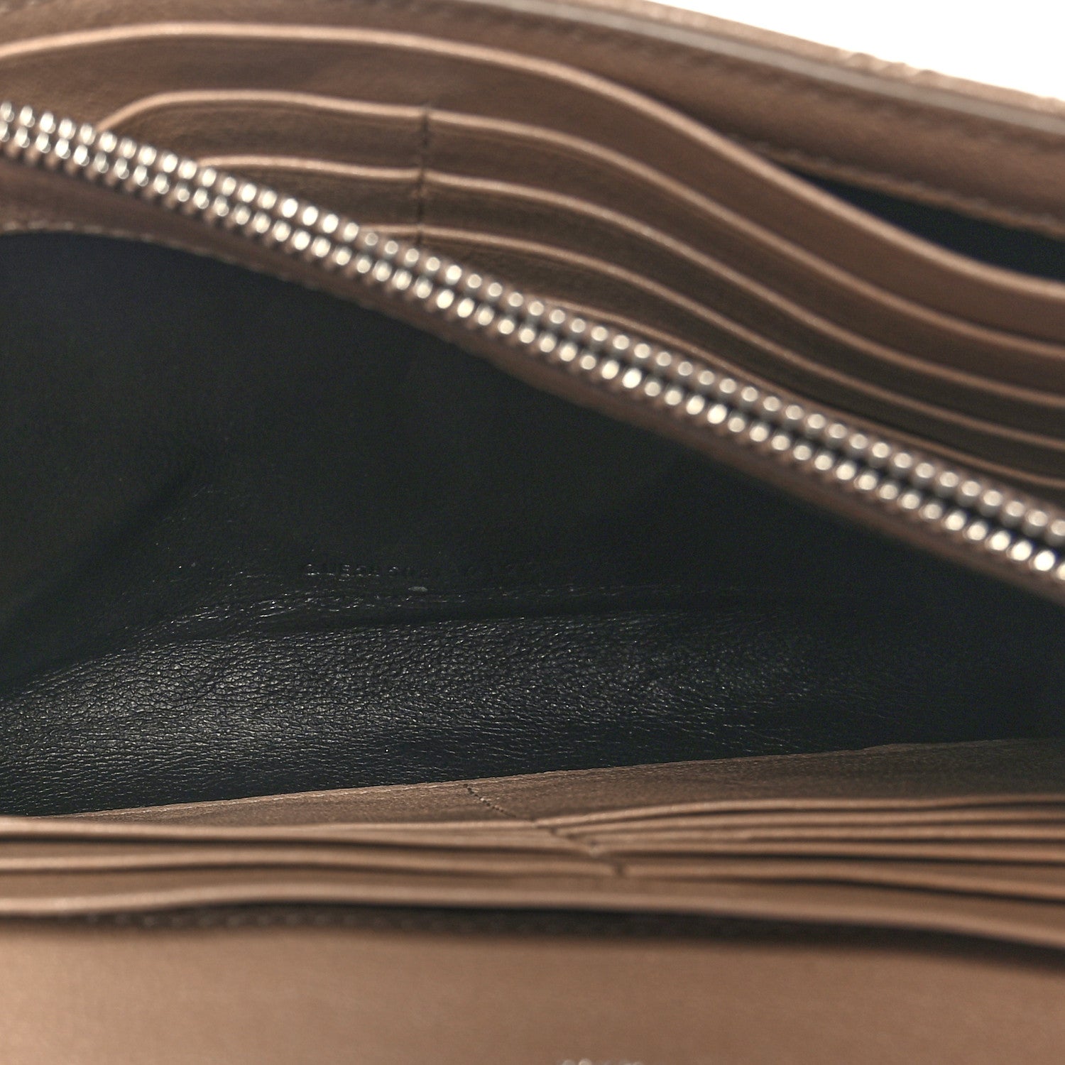Saint Laurent Lambskin Diamond Quilted Becky Chain Wallet Gold Sand 6 of 10