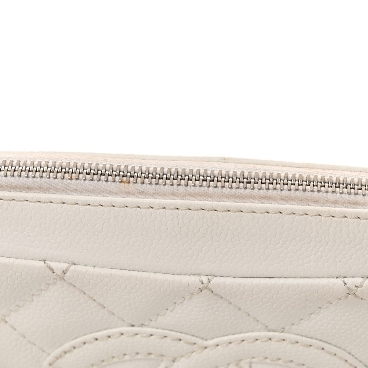 Chanel Caviar Quilted Timeless CC Shoulder Bag White 21 of 22