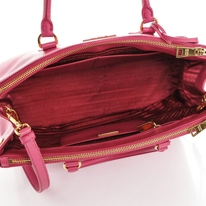 Prada Saffiano Medium Galleria Double Zip Tote Fuxia 5 of 7