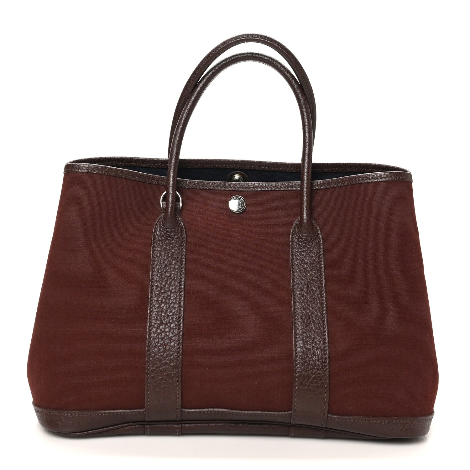 Hermes Toile Militaire Negonda Garden Party 30 TPM Havane Rouge H 1 of 10