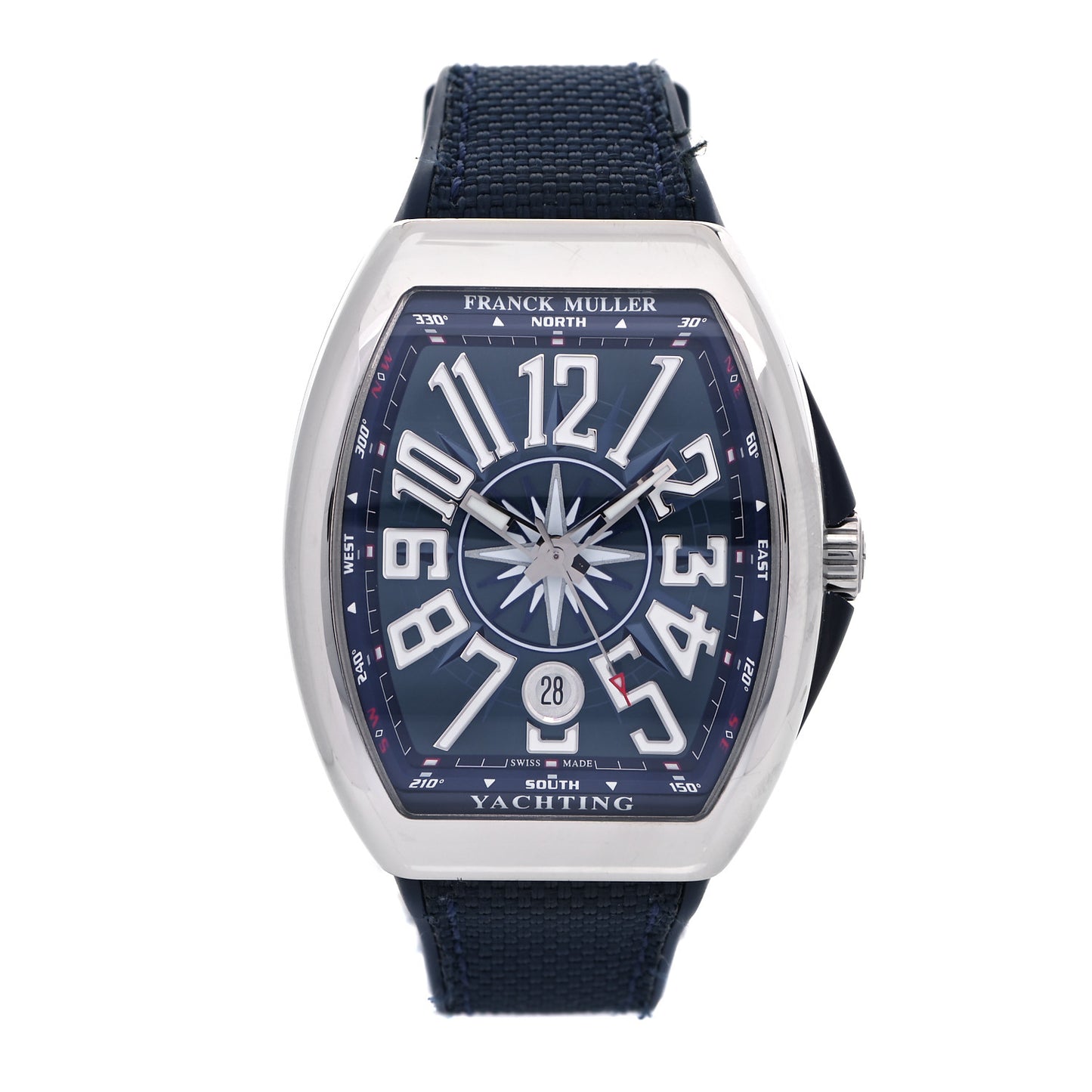 Stainless Steel Fabric Rubber 41mm Vanguard Yachting Automatic Watch Blue V41SCDTACBL