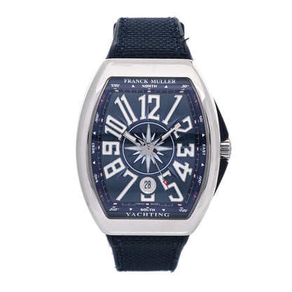 Franck Muller Stainless Steel Fabric Rubber 41mm Vanguard Yachting Automatic Watch Blue V41SCDTACBL 1 of 9