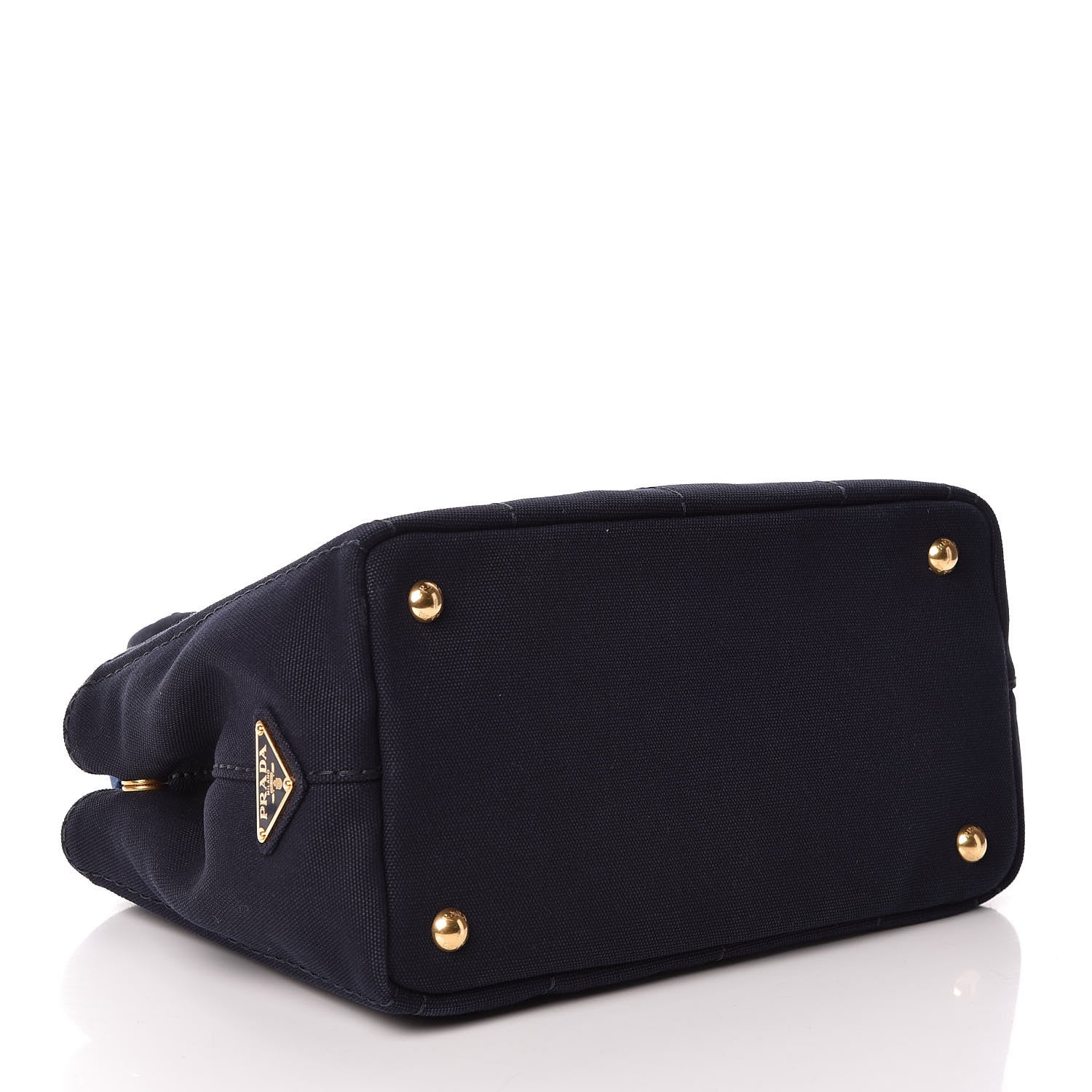 Prada Canapa Small Logo Tote Blue Talco 5 of 9