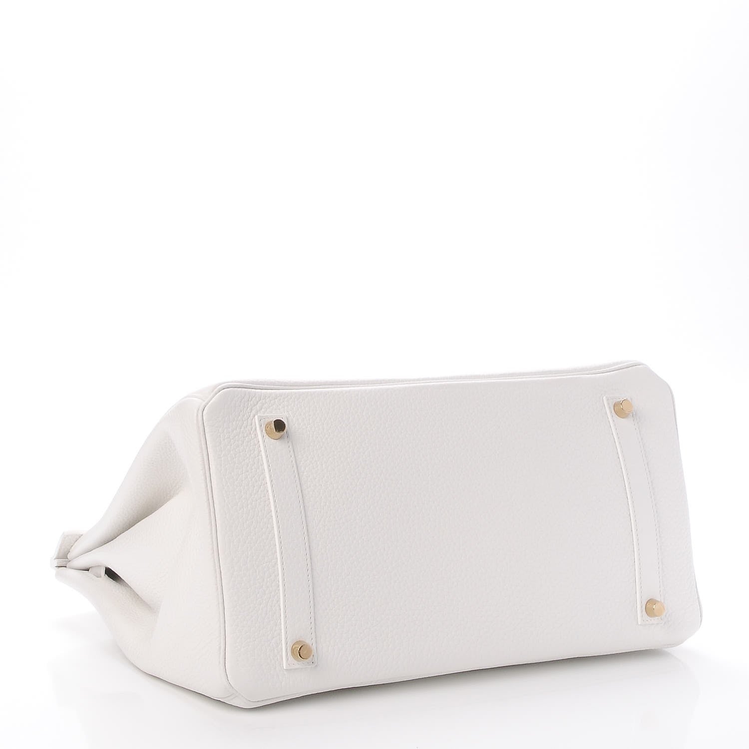 Hermes Taurillon Clemence Birkin 35 White 5 of 34