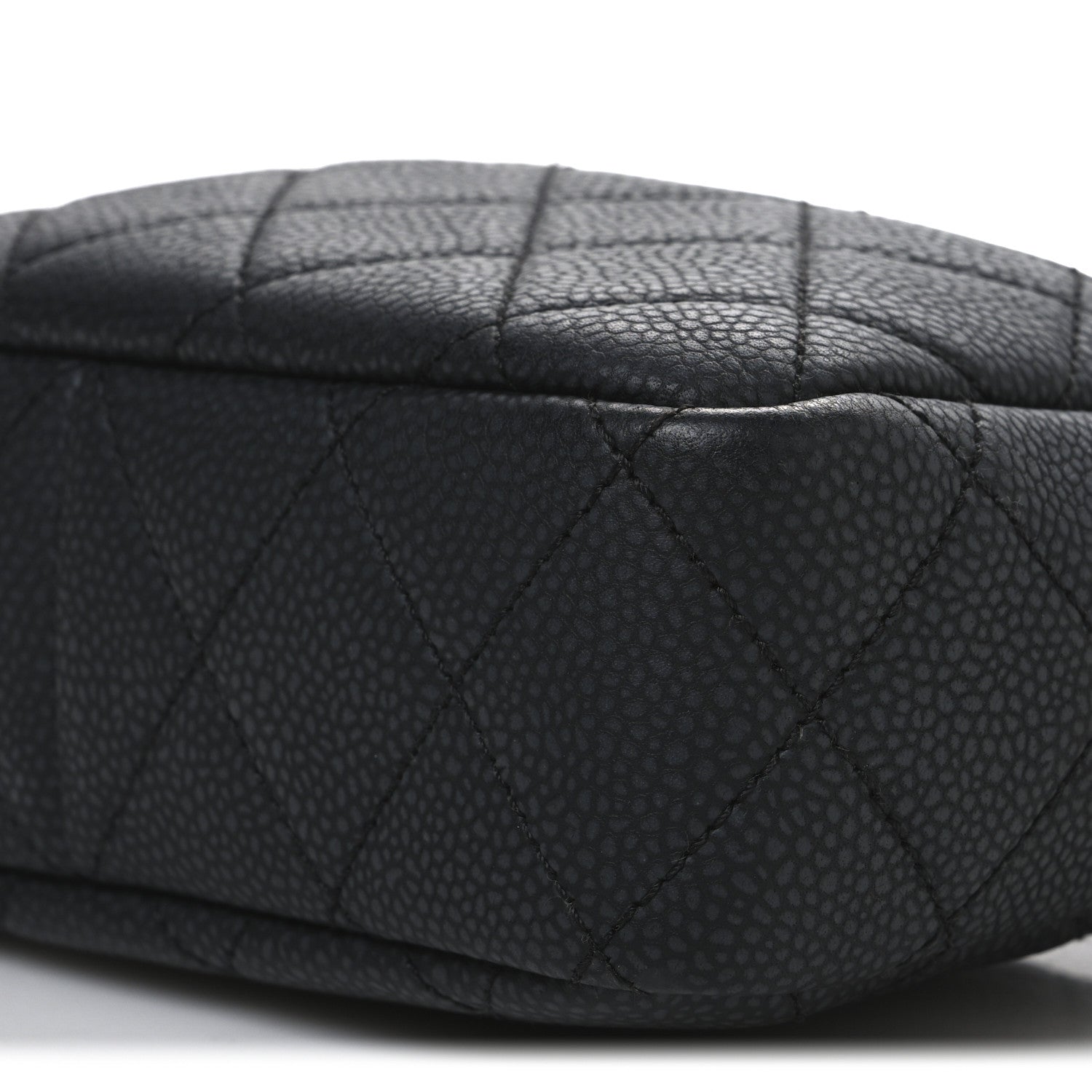 Chanel Caviar Flat Quilted Mini Coco Tassel Camera Case Black 10 of 11
