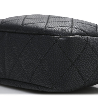 Chanel Caviar Flat Quilted Mini Coco Tassel Camera Case Black 10 of 11