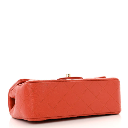 Chanel Caviar Quilted Mini Rectangular Flap Orange 4 of 12