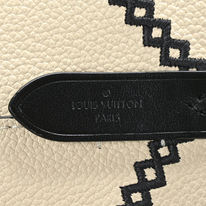 Louis Vuitton Empreinte Monogram Giant Broderies Neonoe MM Cream Black 8 of 13