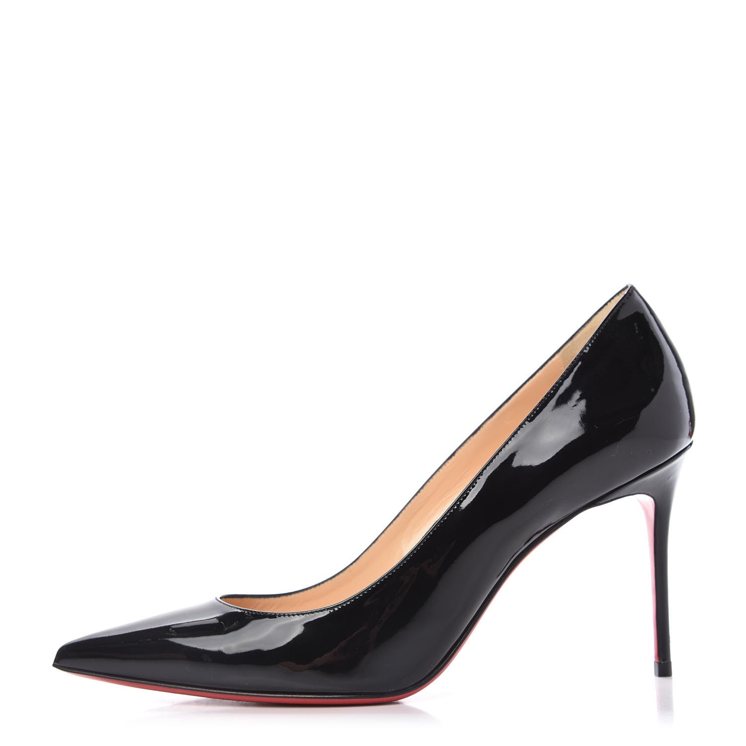 Christian Louboutin Patent Decollete 554 85 Pumps 39 Black 1 of 9