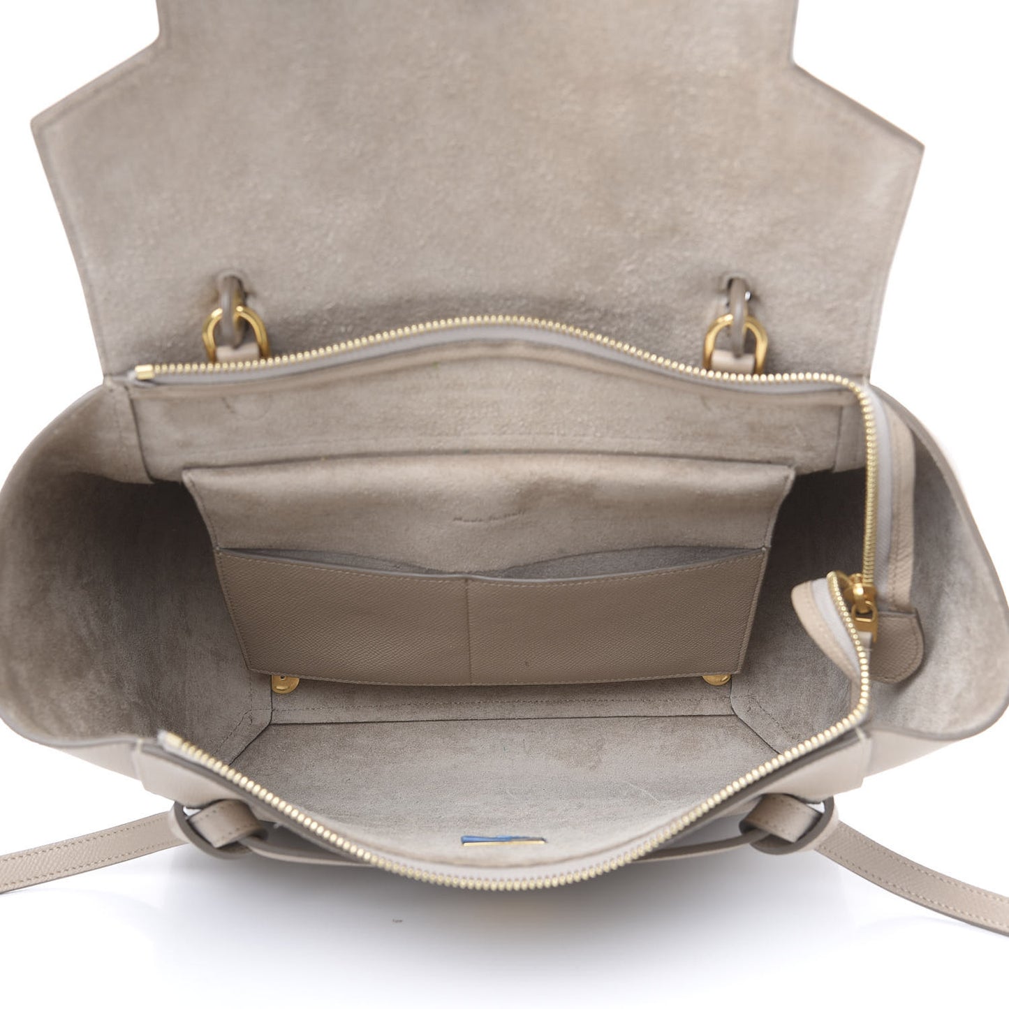 Grained Calfskin Mini Belt Bag Light Taupe