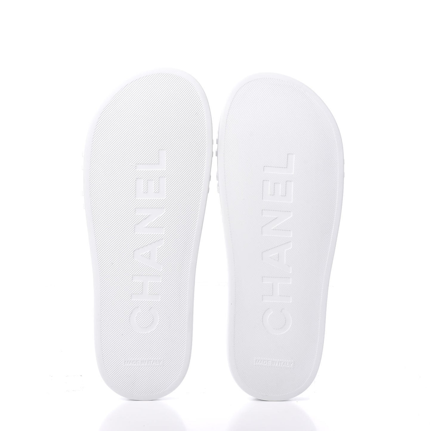 PVC CC Mules Sandals 38 White Grey