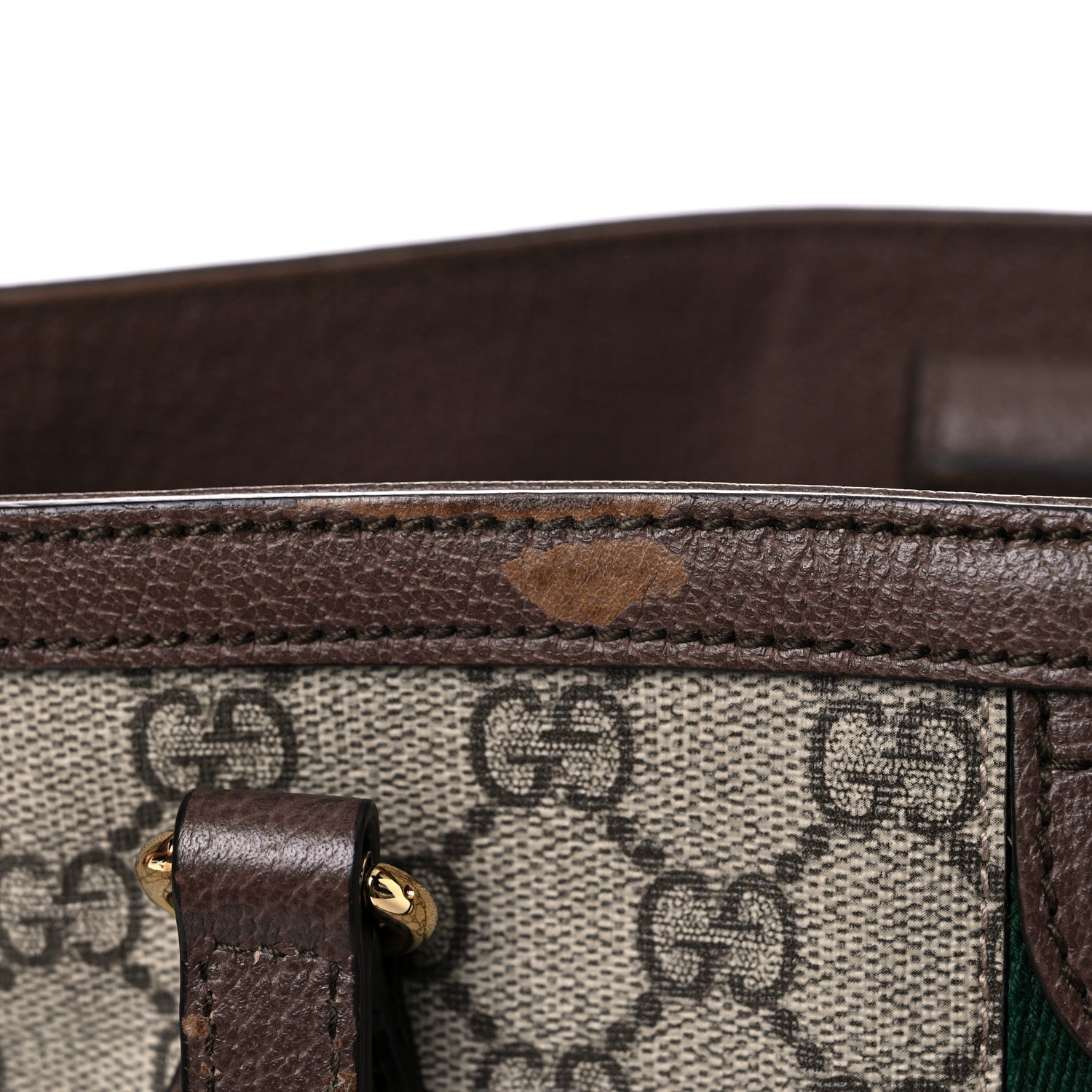 Gucci GG Supreme Monogram Medium Ophidia Shopping Tote Brown 16 of 19