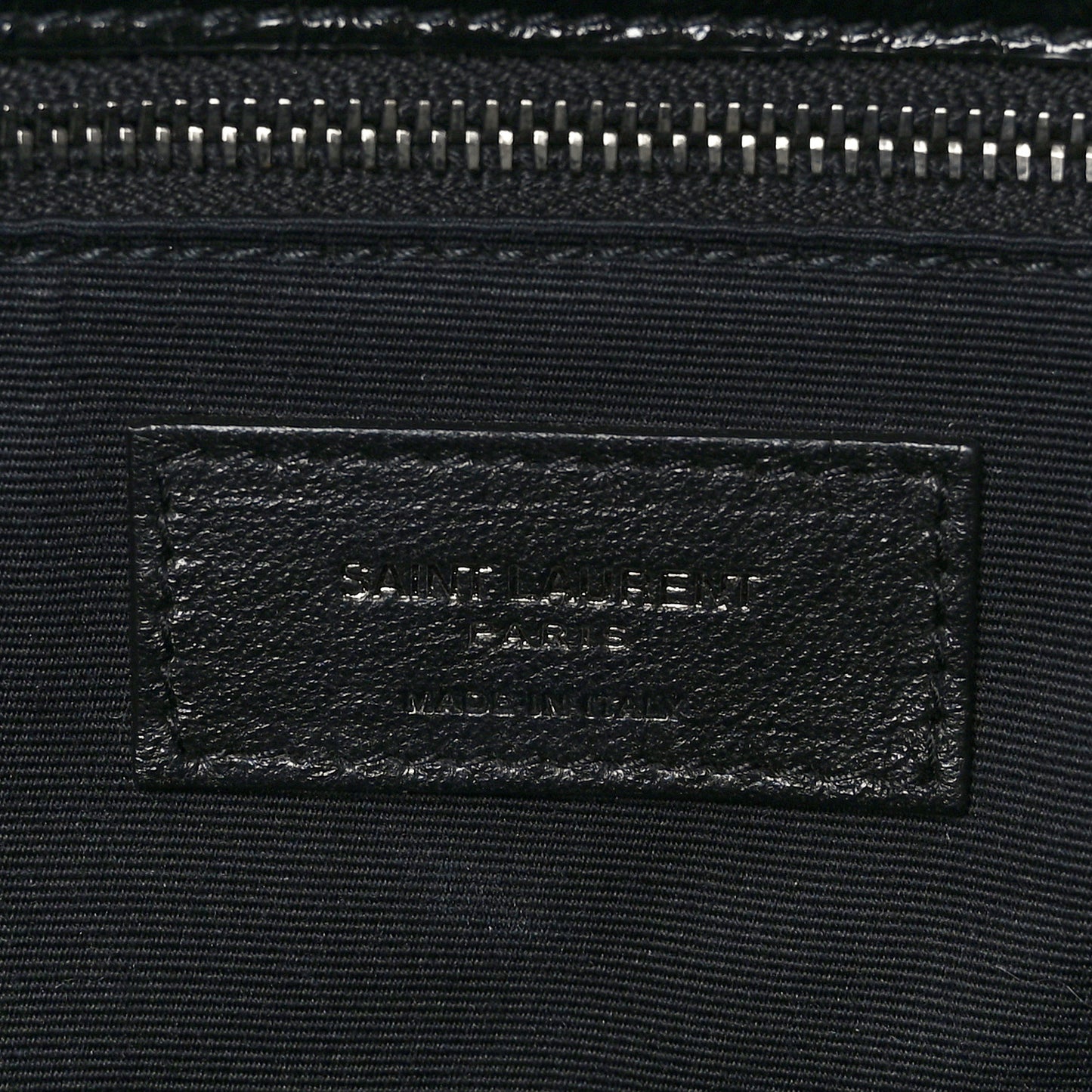 Crinkled Calfskin Matelasse Monogram Large Niki Chain Satchel Black