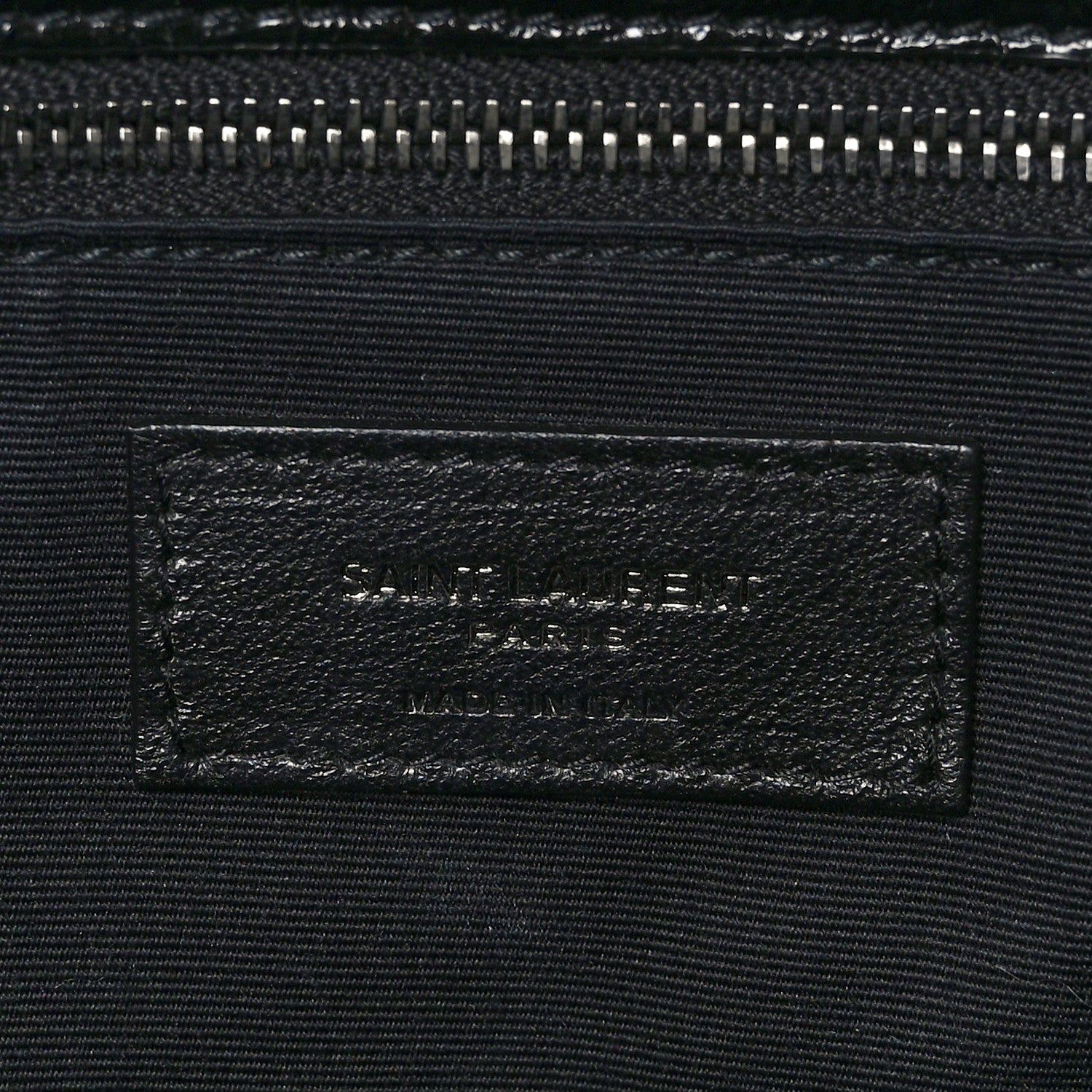 Saint Laurent Crinkled Calfskin Matelasse Monogram Large Niki Chain Satchel Black 6 of 9