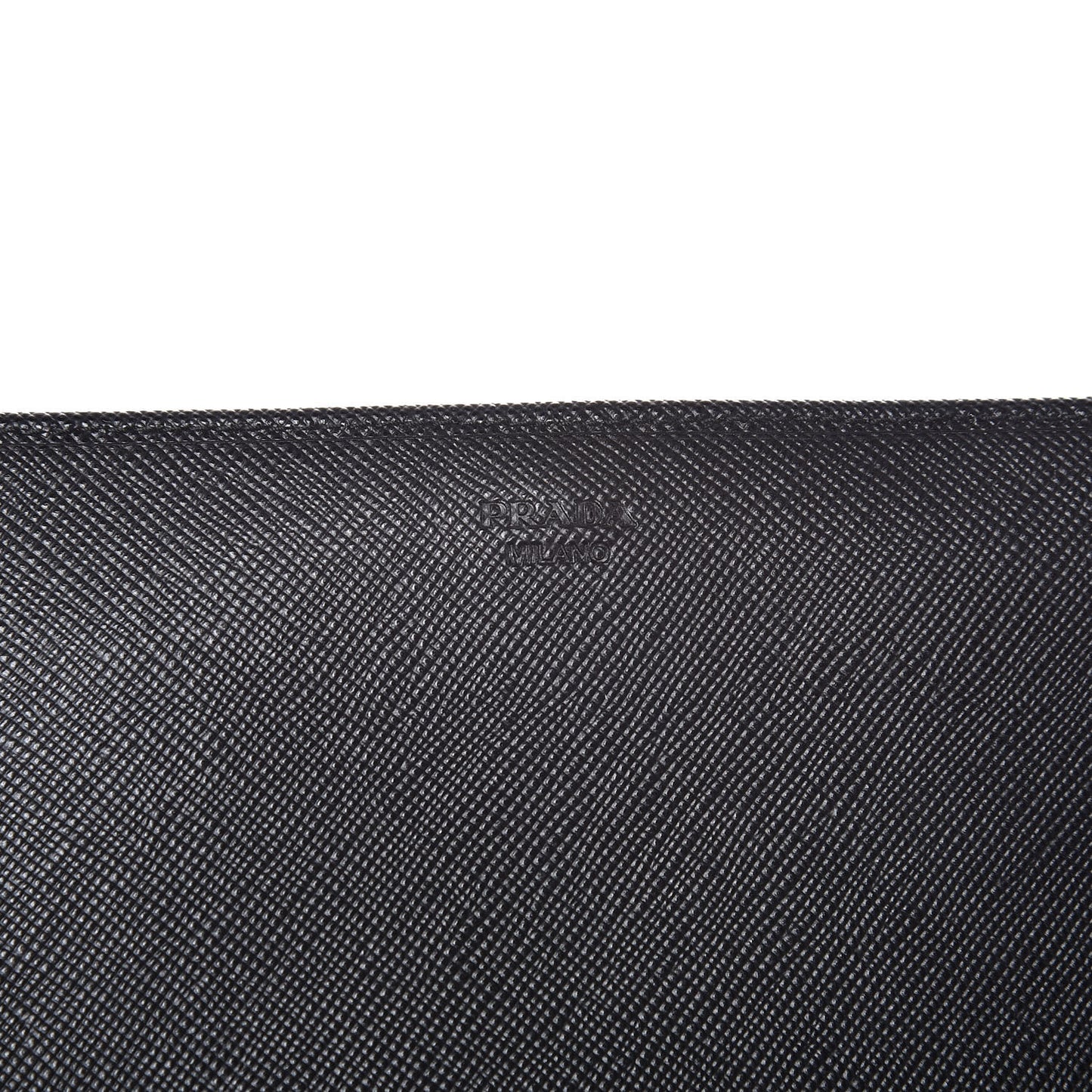 Saffiano Metal Oro Chain Wallet Black