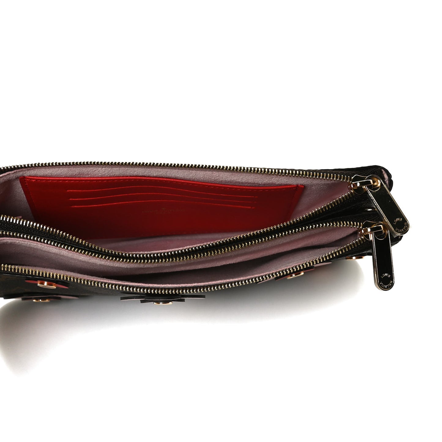 Monogram Blooming Flowers Double Zip Pochette
