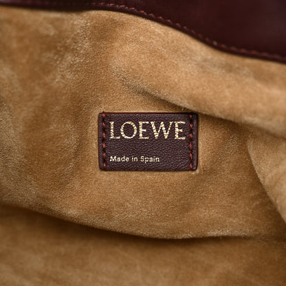 Loewe Mellow Nappa Medium Donut Chain Flamenco Knot Clutch Dark Burgundy 6 of 10