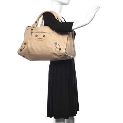 Balenciaga Agneau Giant 21 Silver Hardware Work Sahara 2 of 23