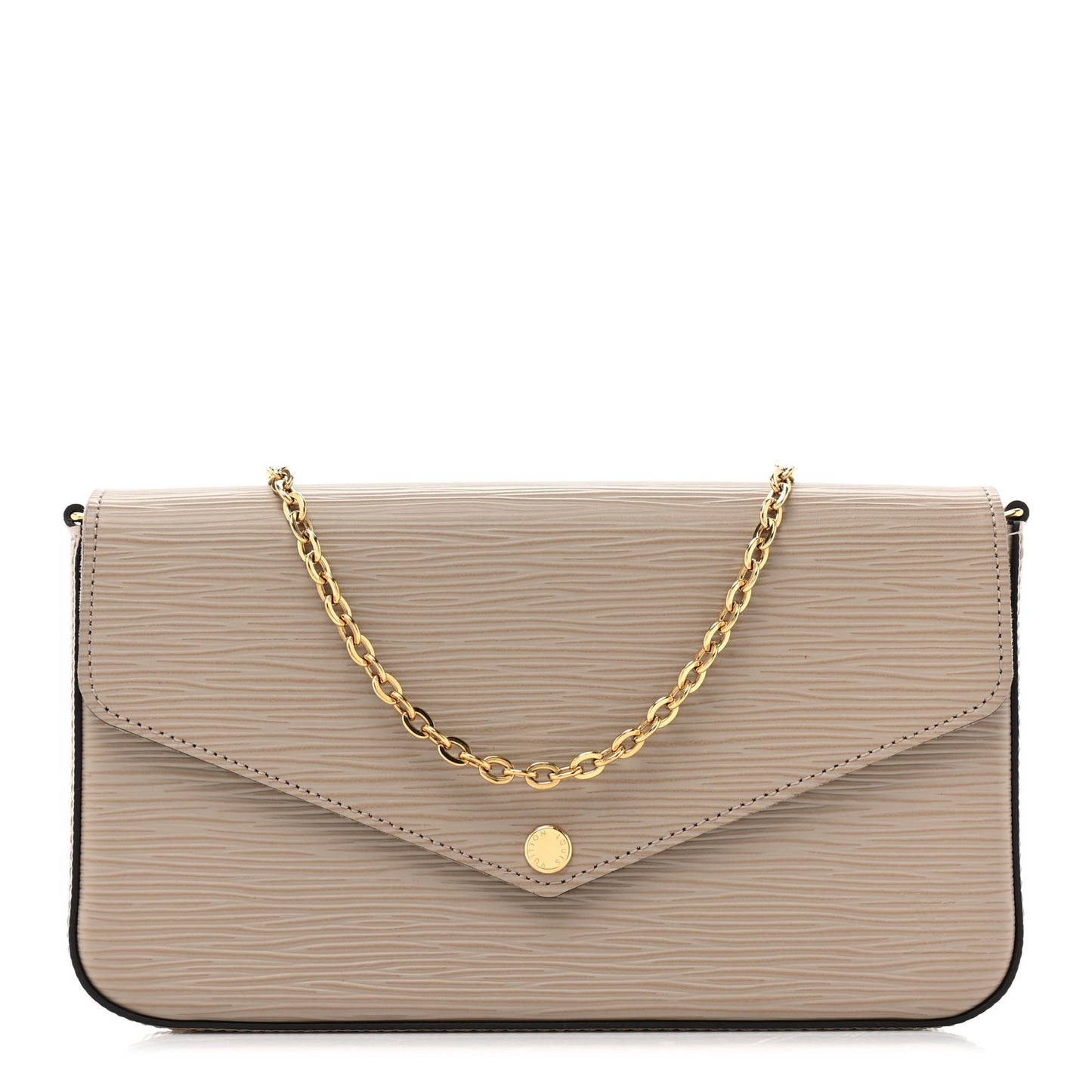 Epi Felicie Pochette Chain Wallet Galet