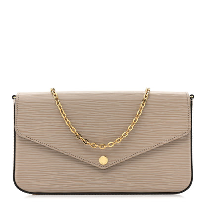 Louis Vuitton Epi Felicie Pochette Chain Wallet Galet 1 of 11