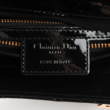 Christian Dior Patent Cannage Medium Lady Dior Black 6 of 9