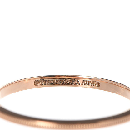 Tiffany 18K Rose Gold Milgrain Band Ring 56 7.5 3 of 5