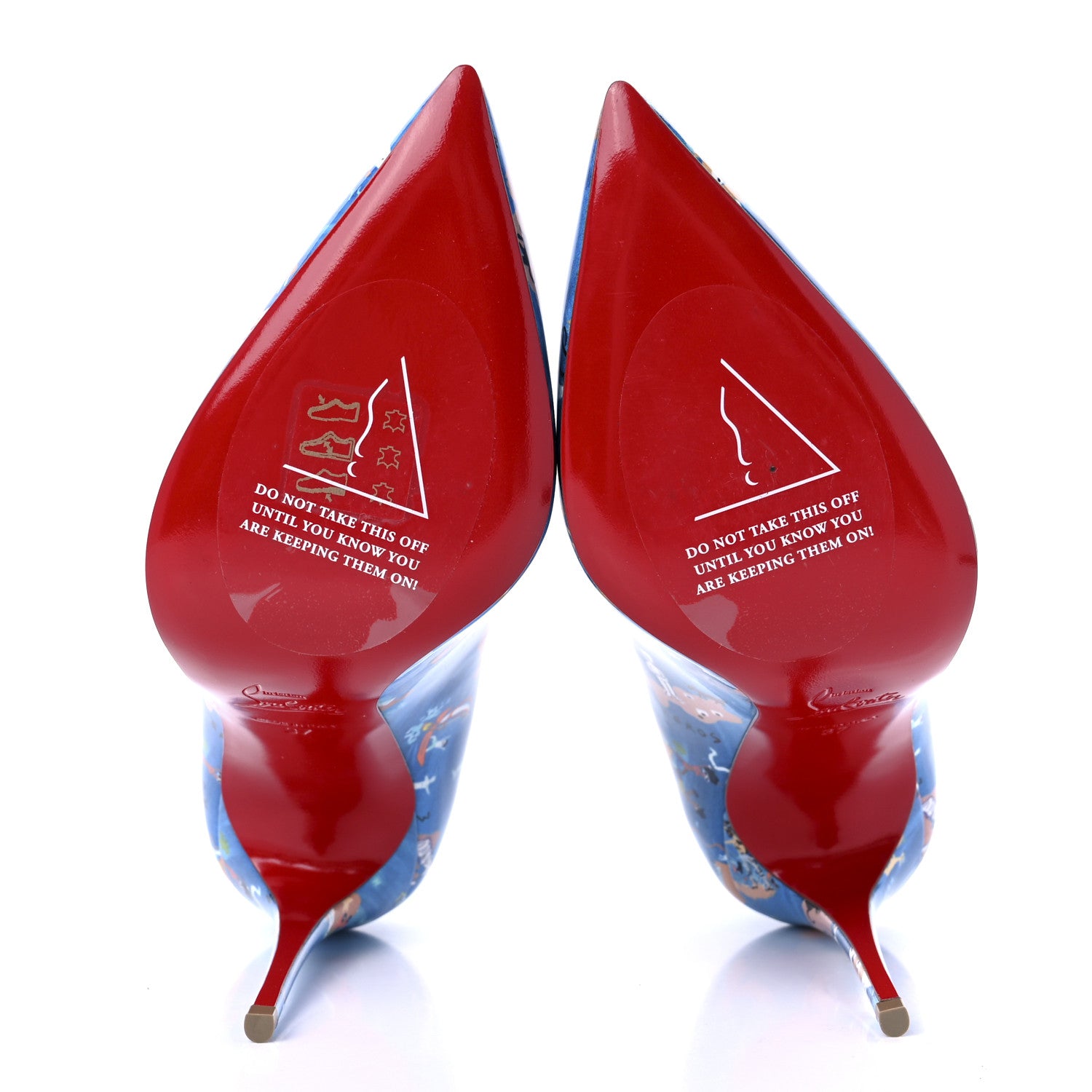 Christian Louboutin Patent Odissey Hot Chick 100 Pumps 37 Multicolor 5 of 7