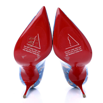 Christian Louboutin Patent Odissey Hot Chick 100 Pumps 37 Multicolor 5 of 7