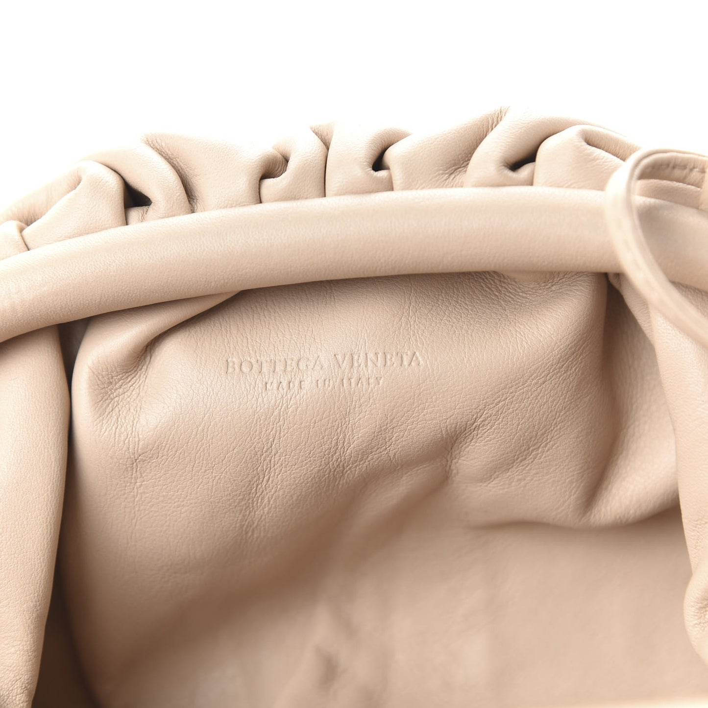 Butter Calfskin The Mini Pouch Almond