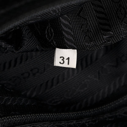 Prada Nylon Vela Medium Backpack Black 7 of 11