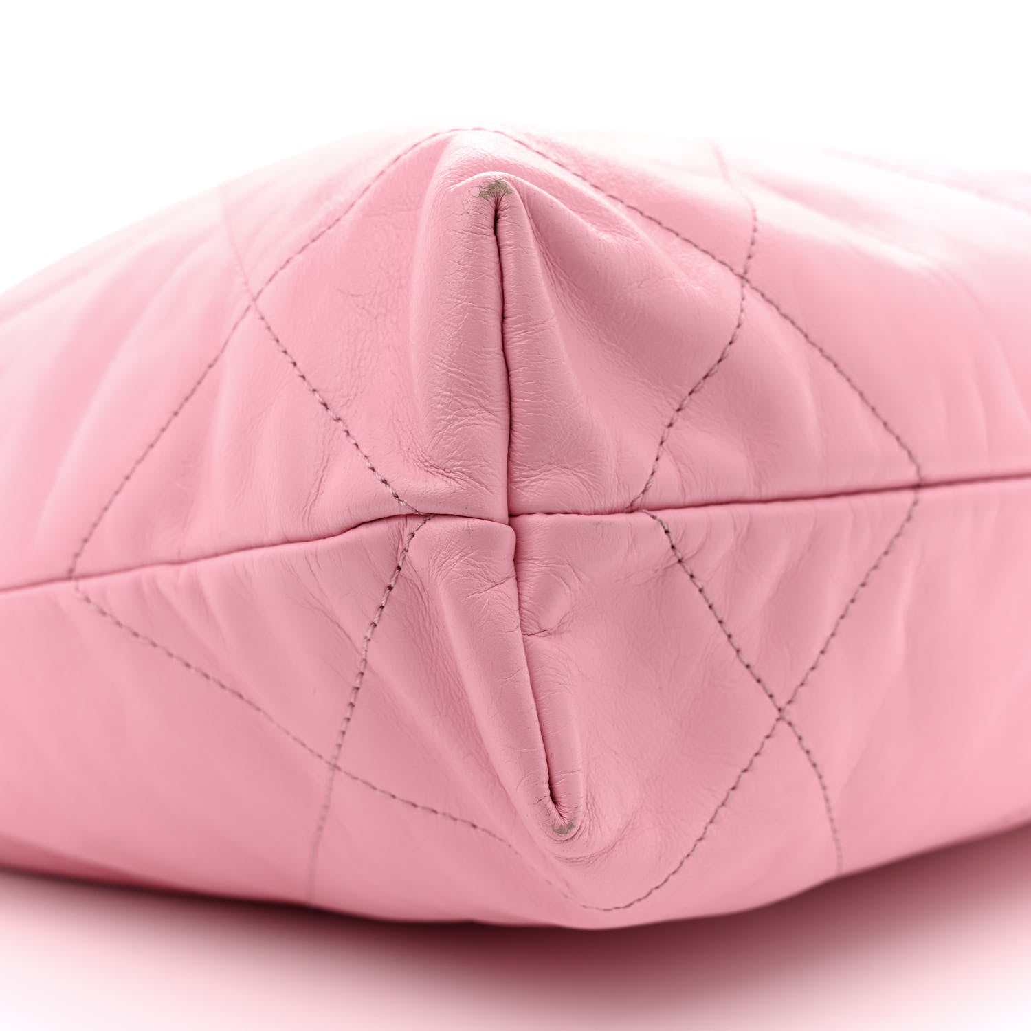 Chanel Shiny Calfskin Quilted Small Chanel 22 Light Pink 10 of 14