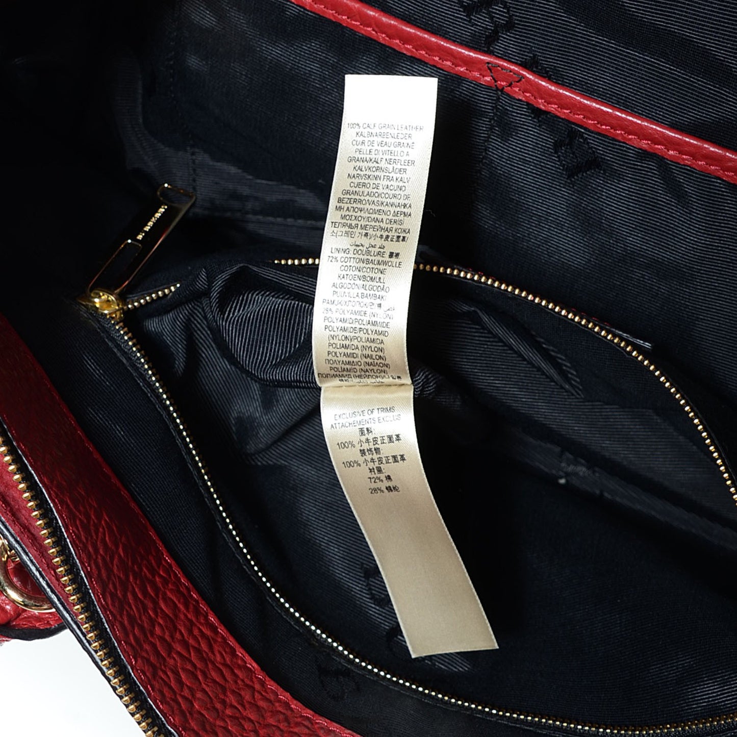 Heritage Grain Check Embossed Medium Dewsbury Tote Military Red