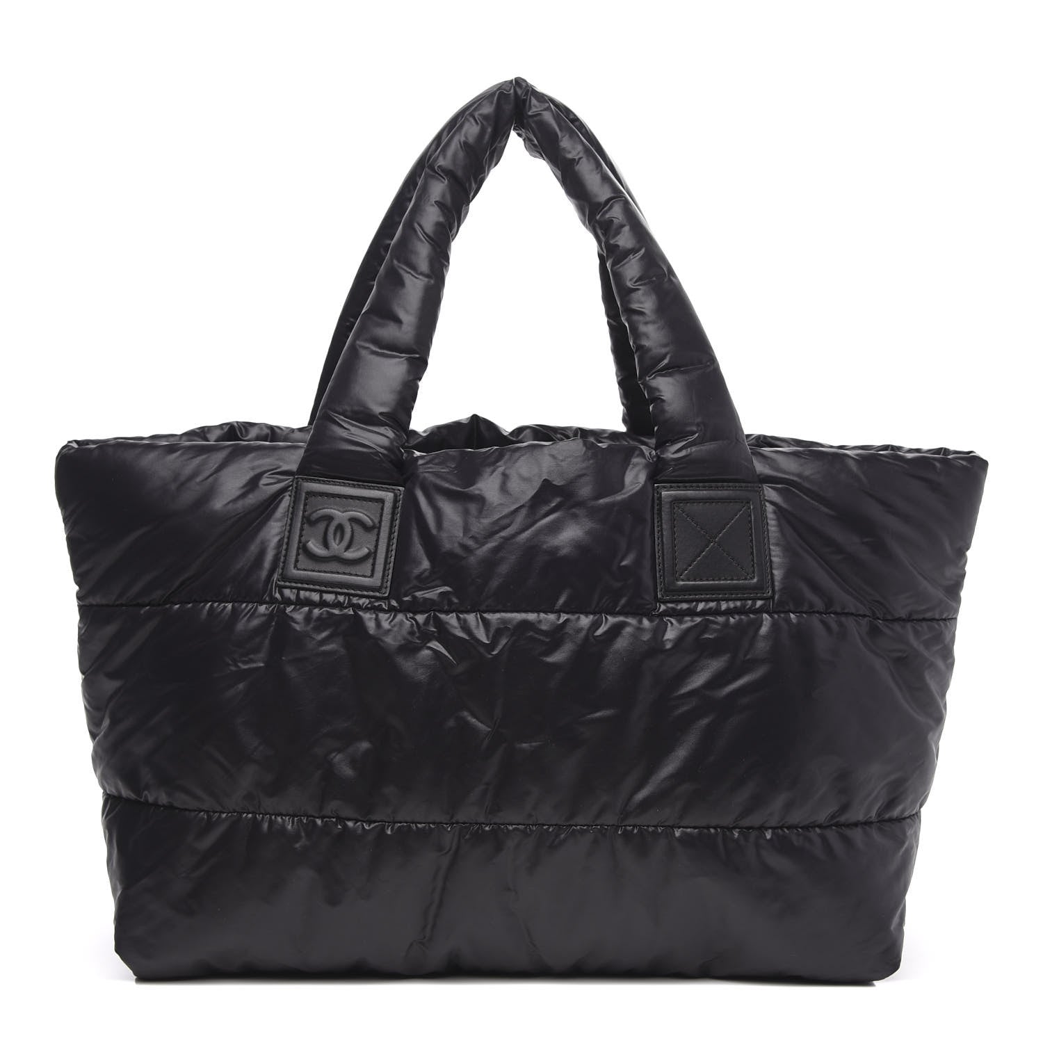 Chanel Nylon Quilted Coco Cocoon Reversible Tote Black 1 of 10