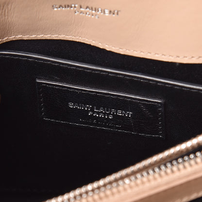 Saint Laurent Calfskin Y Quilted Monogram Small Loulou Chain Satchel Rose Antic 7 of 11