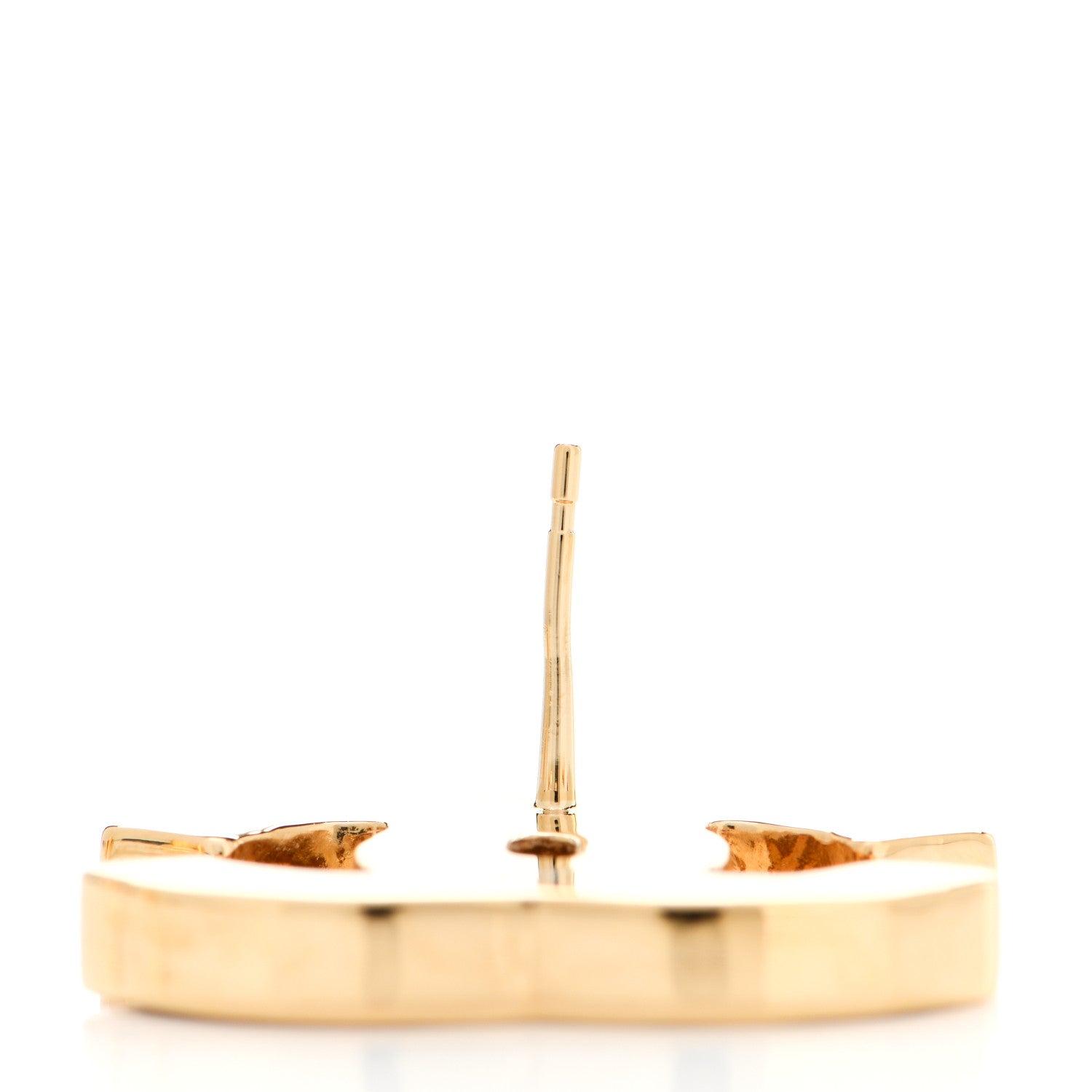 Chanel Enamel CC Earrings Gold Orange Black Red 5 of 6