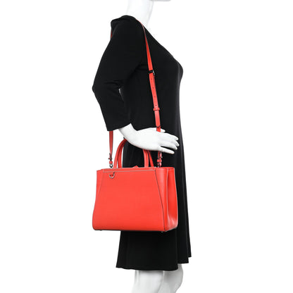 Fendi Vitello Elite Petite 2Jours Tote Papavero 2 of 9