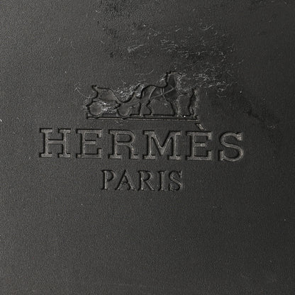 Hermes Rubber Aloha Sandals 37 Black 7 of 8