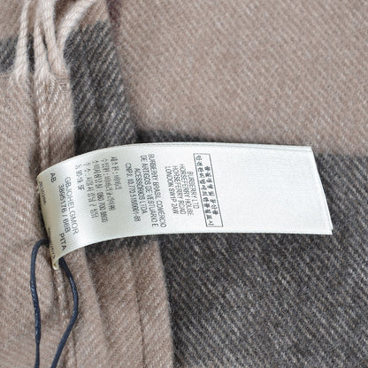 Burberry Merino Wool Cashmere Collette Smoked Check Cape Scarf Scarf Trench 5 of 5