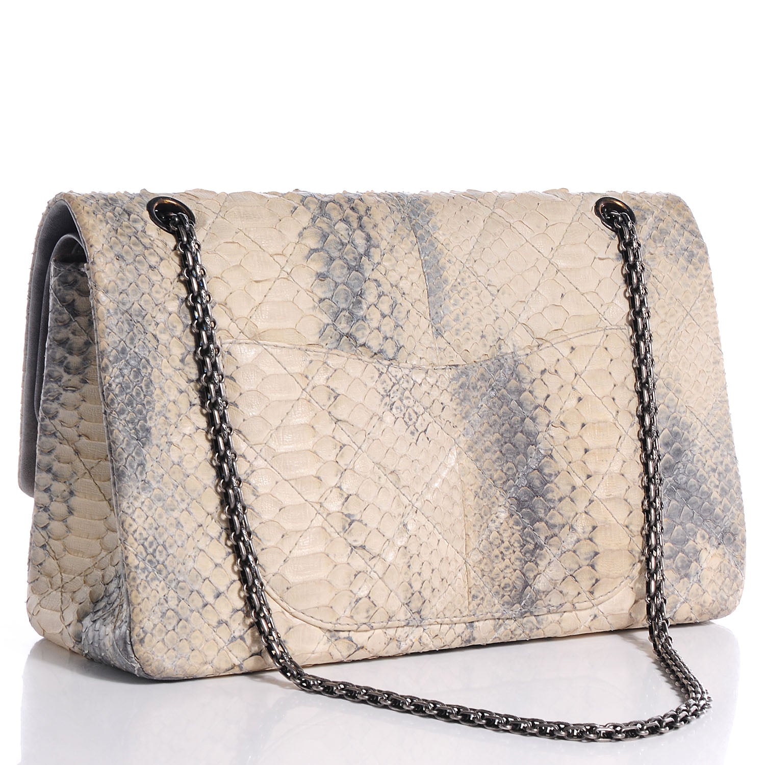 Chanel Python Quilted 2.55 Reissue 227 Flap 3 of 8