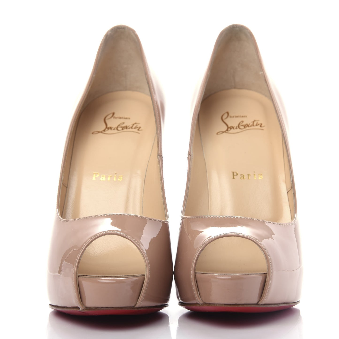 Patent New Very Prive 120 Pumps 38 Nude