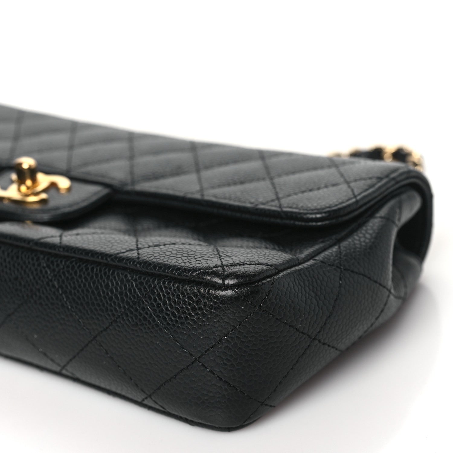 Chanel Caviar Quilted East West Flap Black 10 of 11