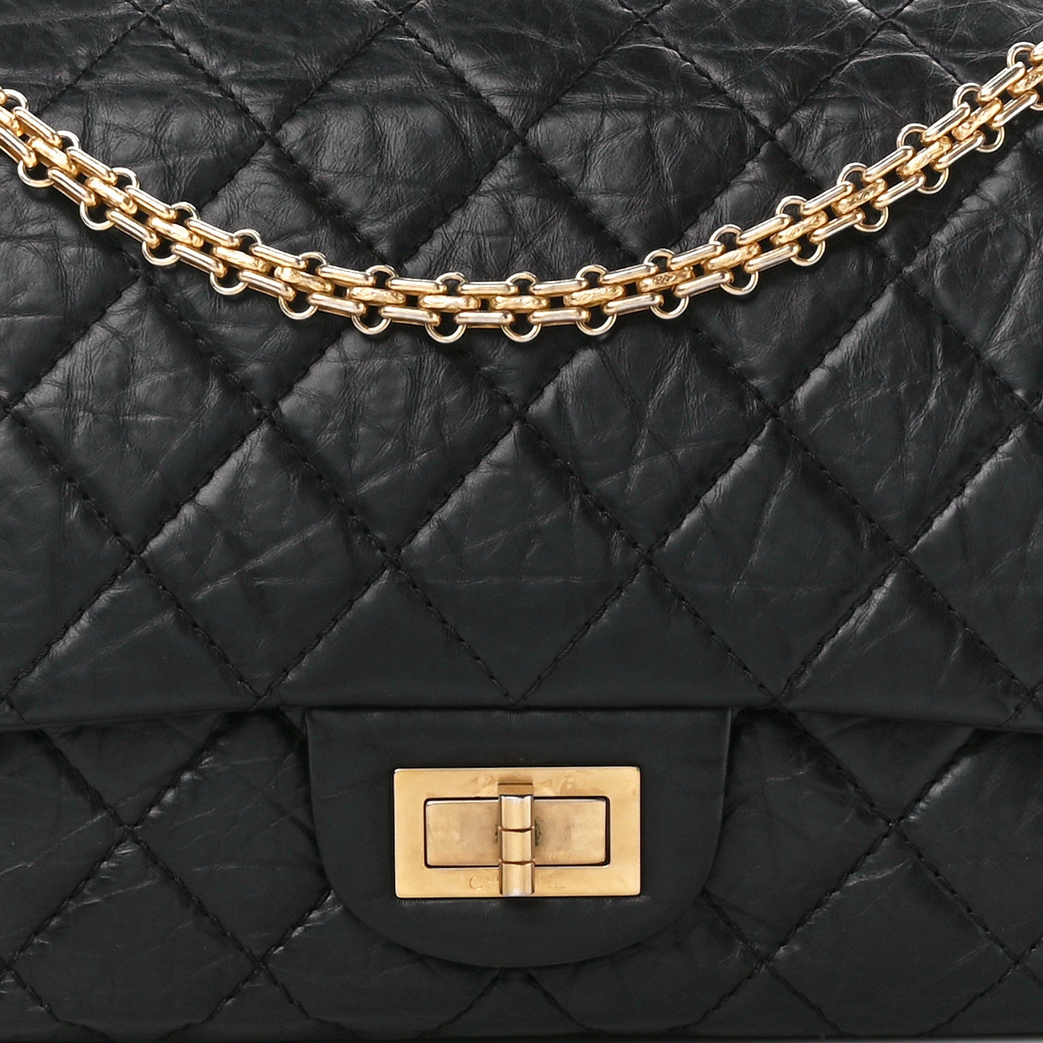 Chanel Aged Calfskin Quilted 2.55 Reissue 227 Flap Black 9 of 12