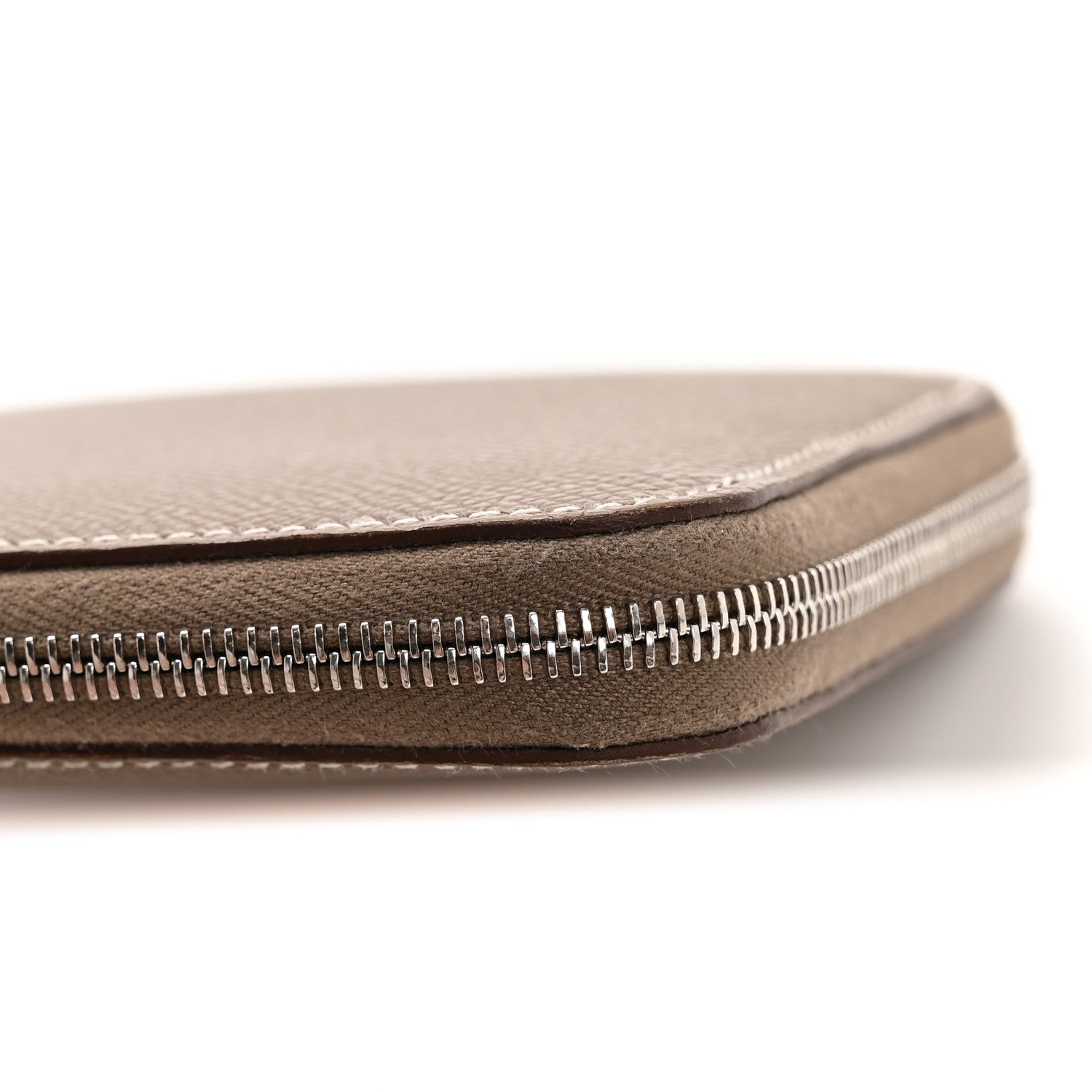 Hermes Epsom Silk'in Compact Wallet Etoupe 10 of 11