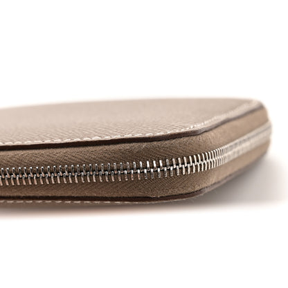 Hermes Epsom Silk'in Compact Wallet Etoupe 10 of 11