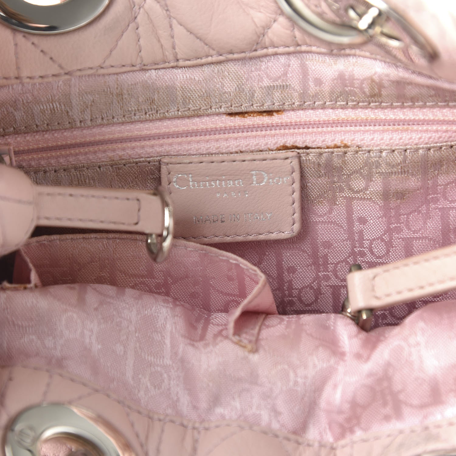 Christian Dior Lambskin Cannage Small Soft Lady Dior Light Pink 8 of 11