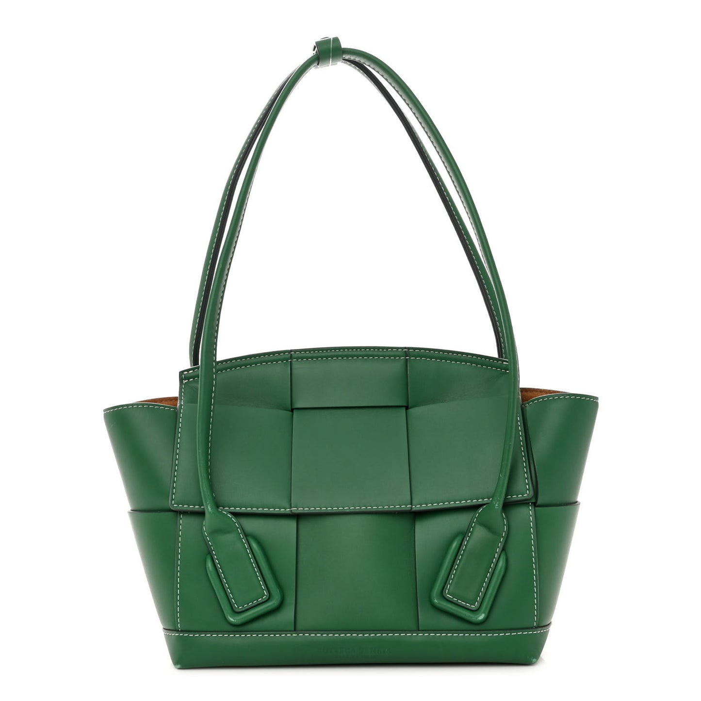 French Calfskin Maxi Intrecciato Arco 33 Racing Green