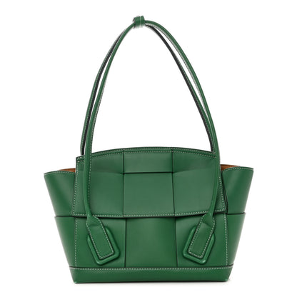 Bottega Veneta French Calfskin Maxi Intrecciato Arco 33 Racing Green 1 of 14